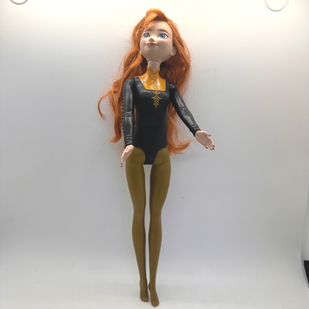 Disney Frozen II Anna‎ Doll Black Gold Leotard Outfit Mattel 2022